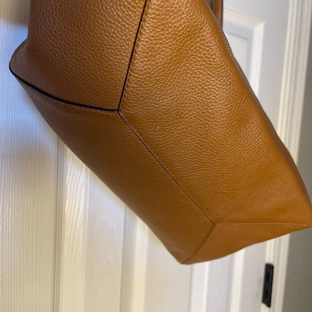 Michael Kors Large Camel Colored Pebbled Leather Tote